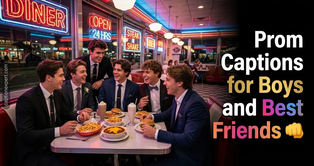 Prom Captions for Boys and Best Friends