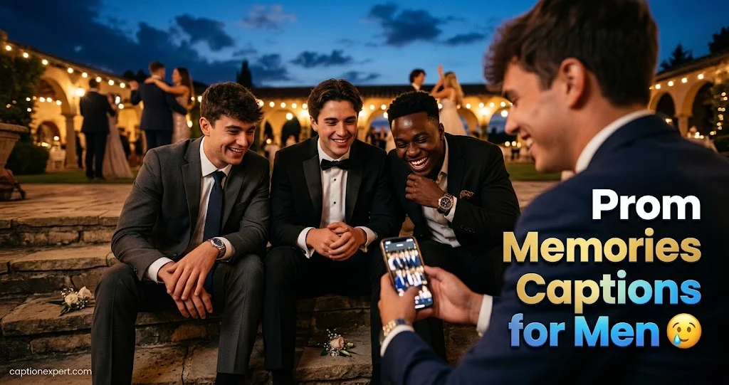 Prom Memories Captions for Men