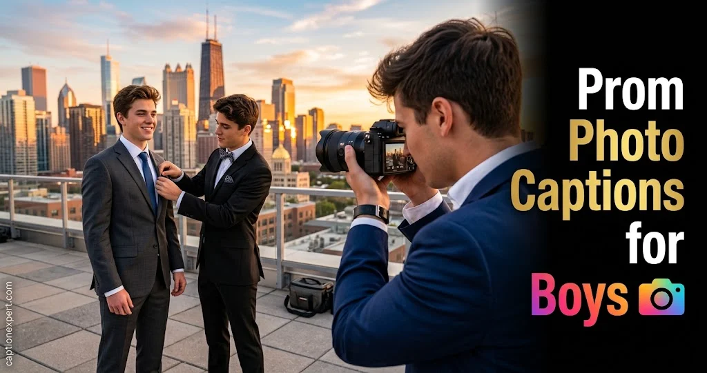 Prom Photo Captions for Boys 