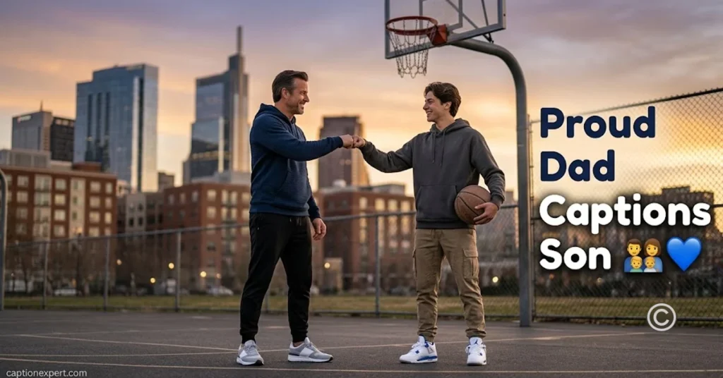 Proud Dad Captions for Son