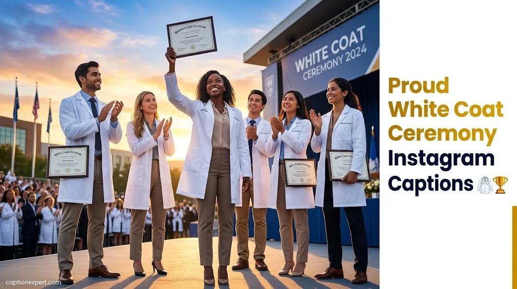 Proud White Coat Ceremony Instagram Captions