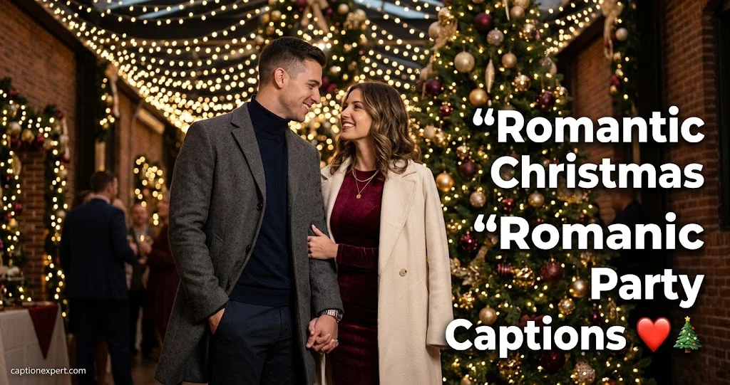 Romantic Christmas Party Captions 