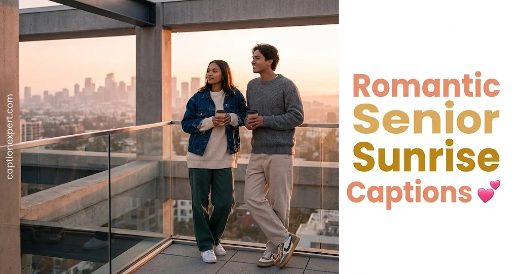 Romantic Senior Sunrise Captions 