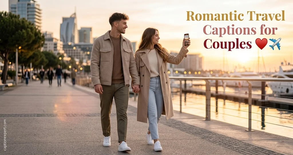 Romantic Travel Captions for Couples