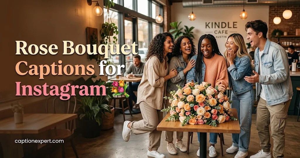 Rose Bouquet Captions