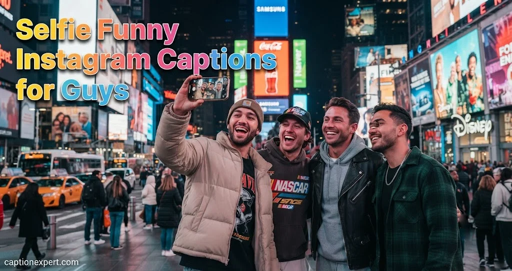 Selfie Funny Instagram Captions for Guys