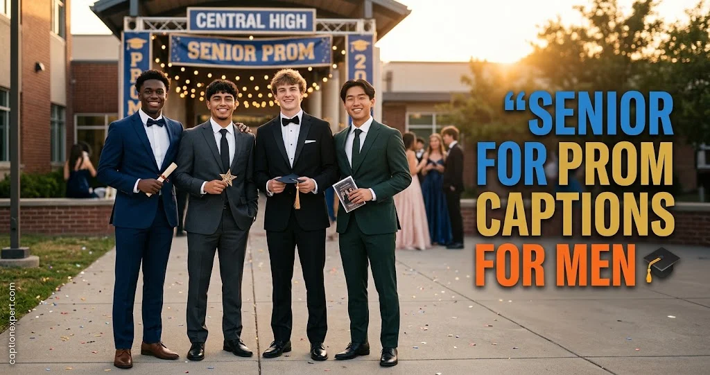 Senior Prom Captions for Men