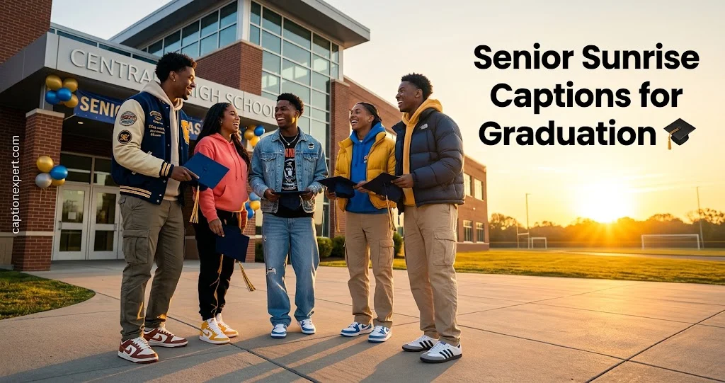 Senior Sunrise Captions for Graduation