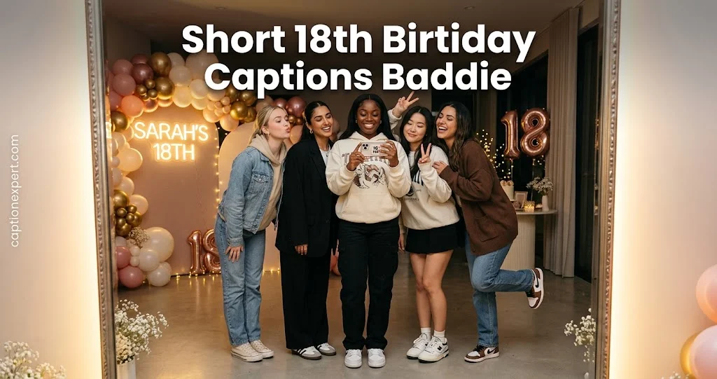 Short 18th Birthday Captions Baddie 