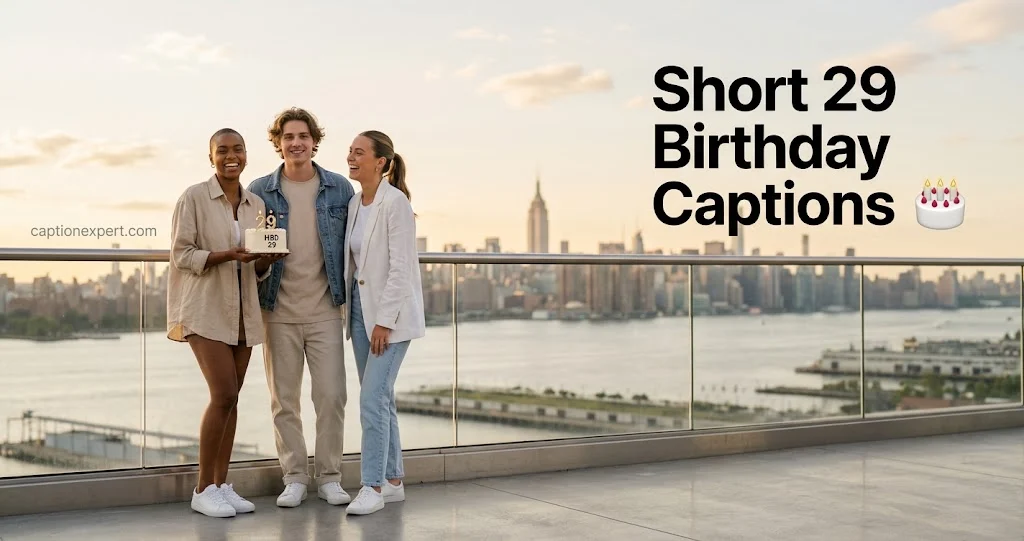 Short 29 Birthday Captions 