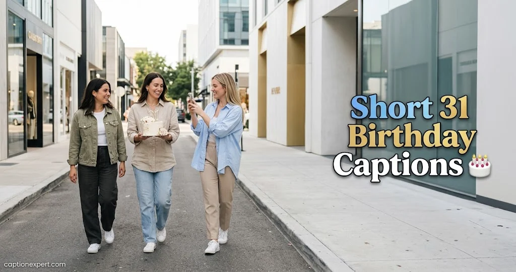 Short 31 Birthday Captions