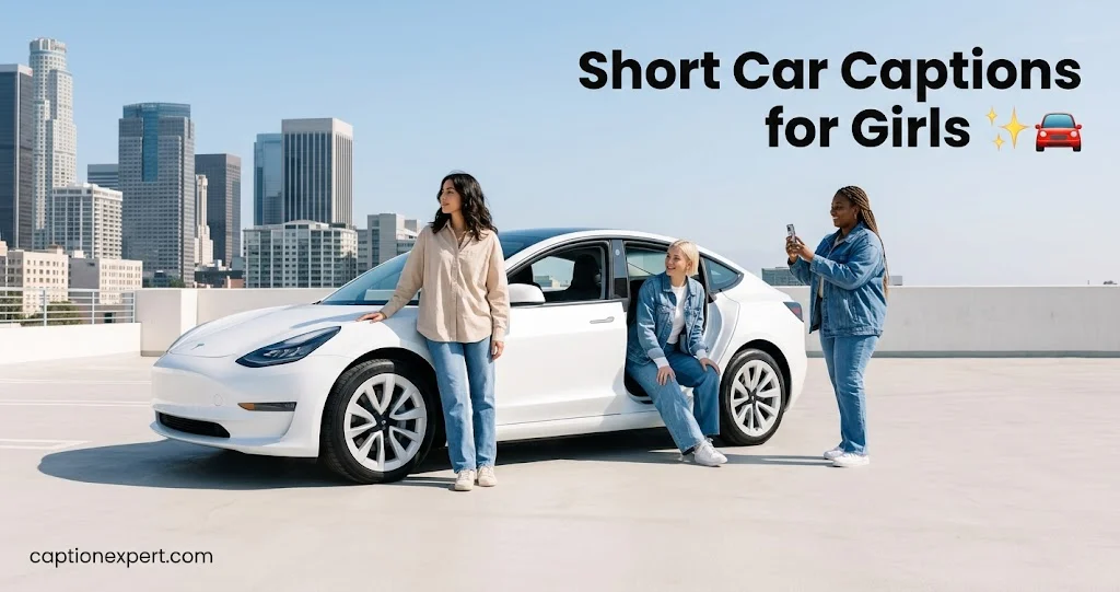 Short Car Captions for Girls 