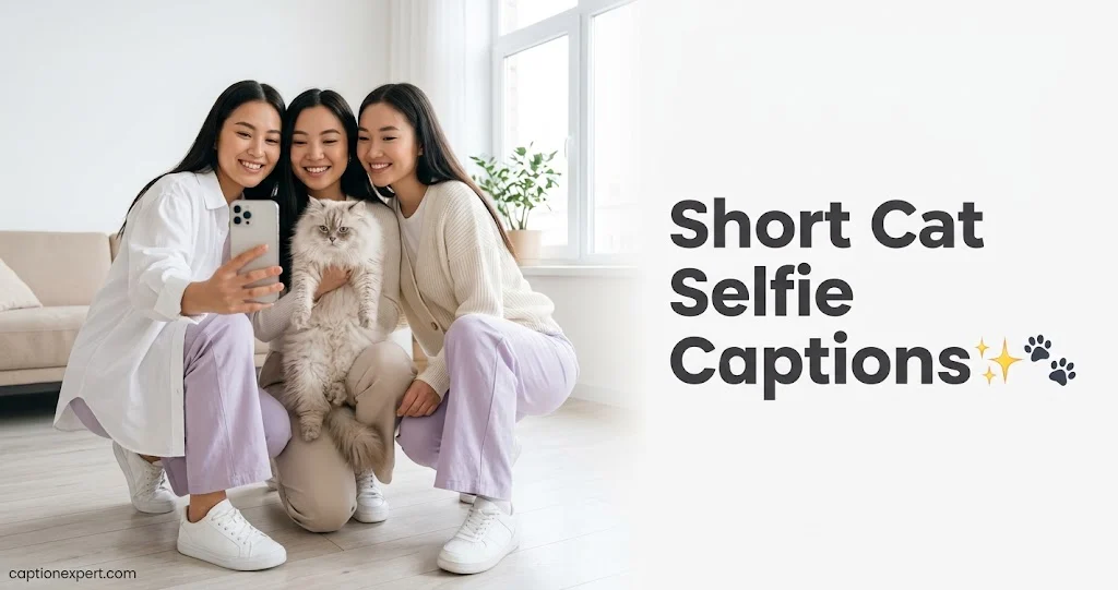 Short Instagram Captions for Selfies With Your Cat 
