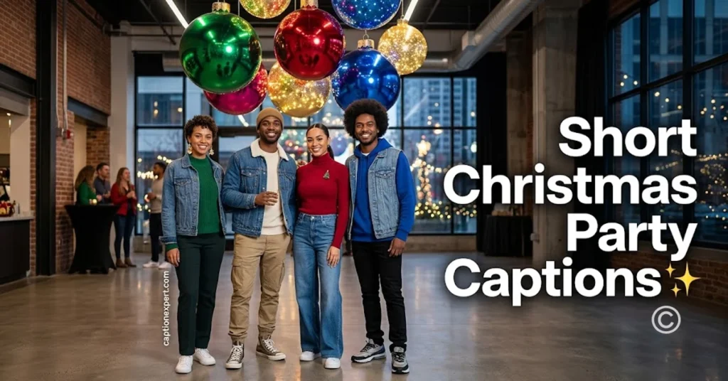 Short Christmas Party Captions