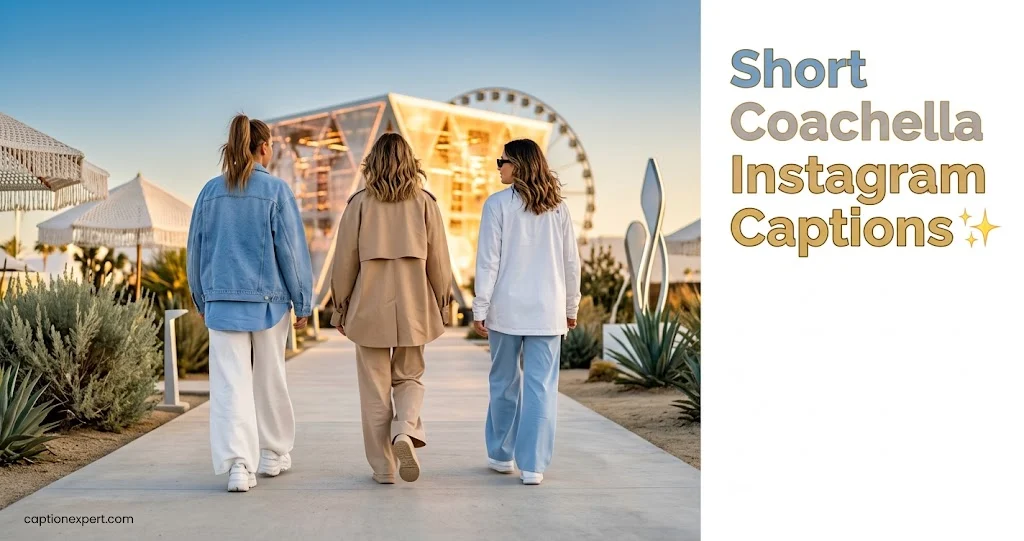 Short Coachella Instagram Captions 