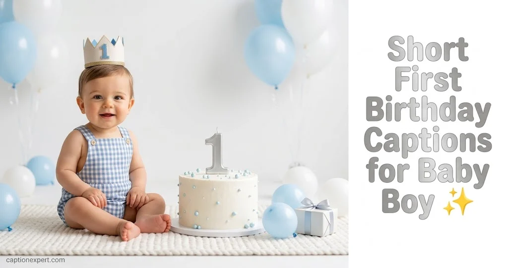 Short First Birthday Captions