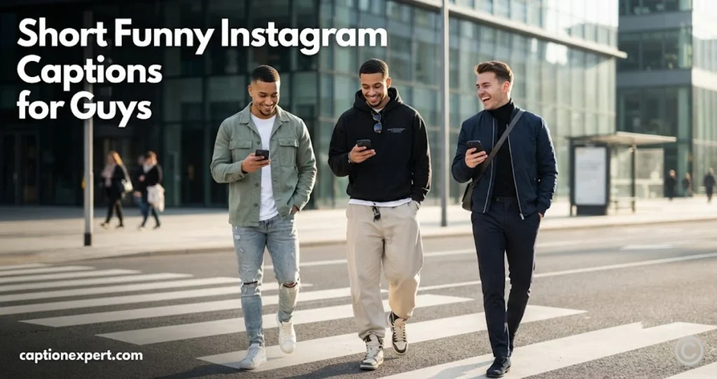 Short Funny Instagram Captions for Guys 