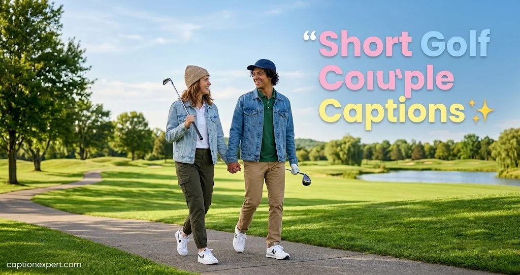 Short Golf Couple Captions