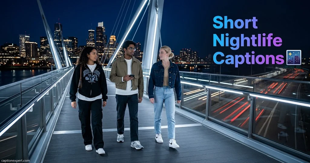 Short Nightlife Captions