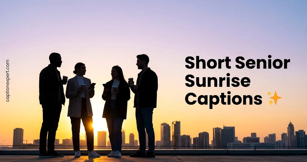 Short Senior Sunrise Captions