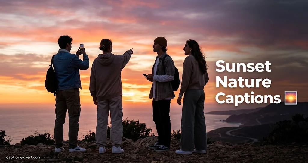 Sunset Nature Captions 
