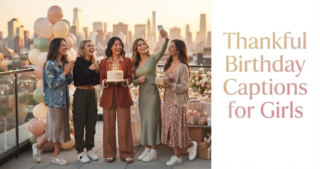 Thankful Birthday Captions for Girls 