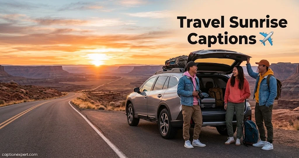 Travel Sunrise Captions
