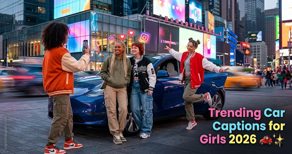 Trending Car Captions for Girls 