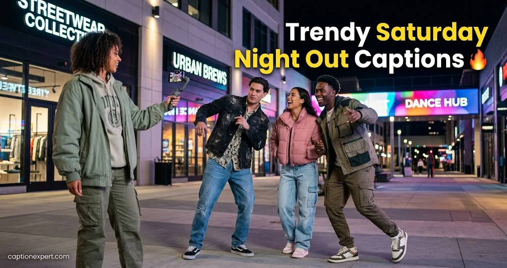 Trendy Saturday Night Out Captions 