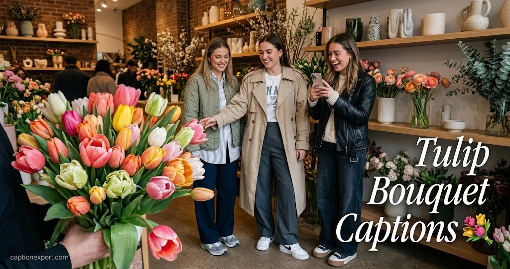 Tulip Bouquet Captions