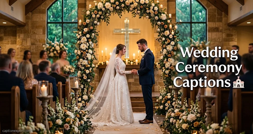 Wedding Ceremony Captions