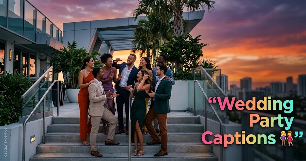 Wedding Party Captions