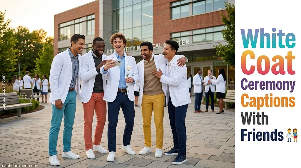 White Coat Ceremony Captions With Friends