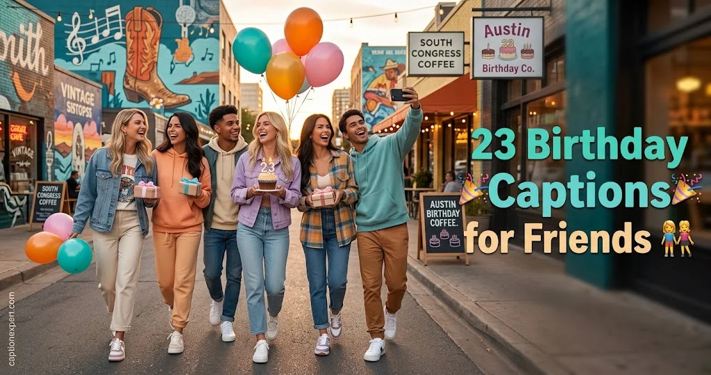 23 Birthday Captions for Friends