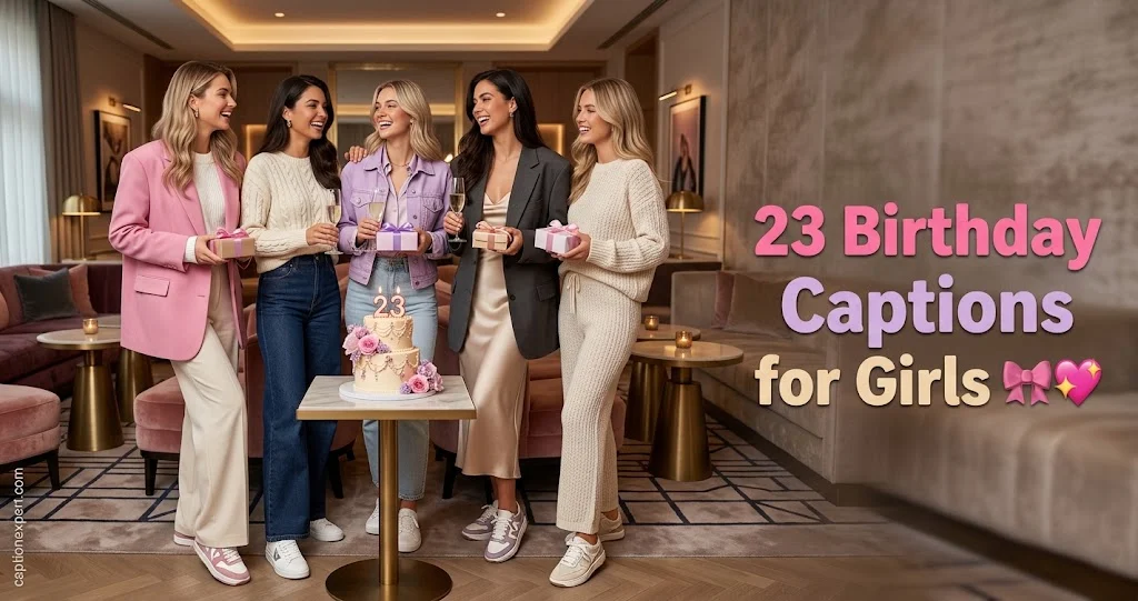 23 Birthday Captions for Girls
