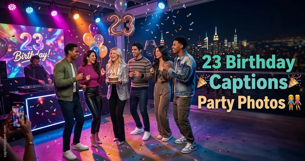 23 Birthday Captions for Party Photos