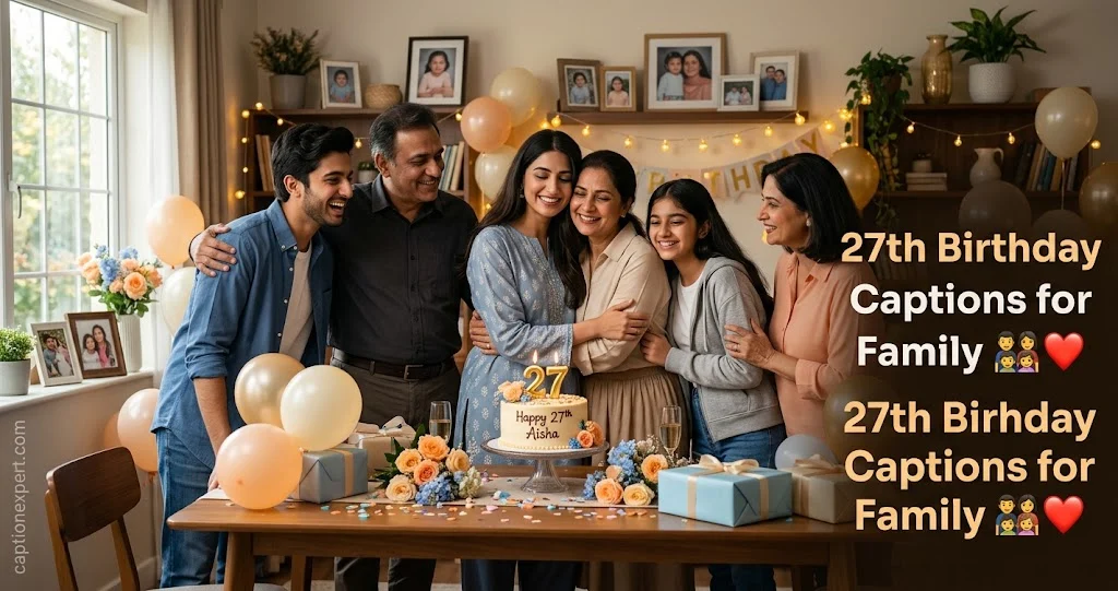 27th Birthday Captions for Family