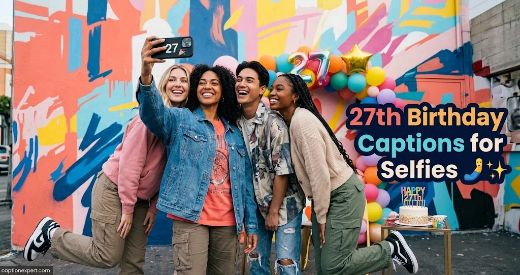 27th Birthday Captions for Selfies