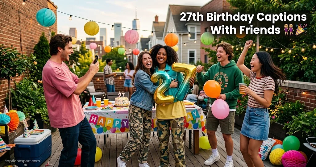 27th Birthday Captions With Friends