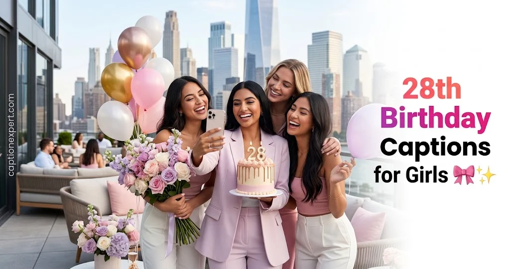 28th Birthday Captions for Girls