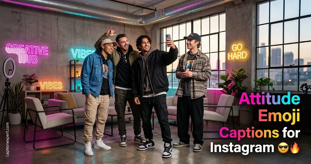 Attitude Emoji Captions for Instagram