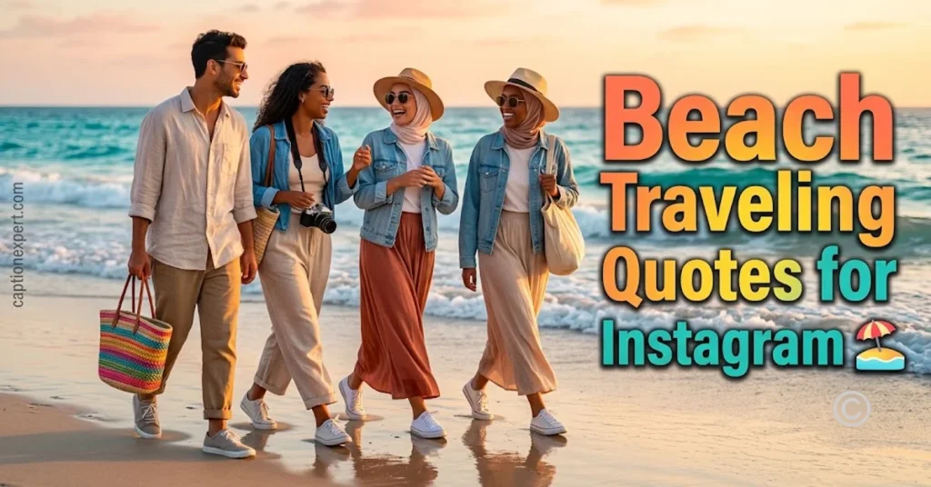 Beach Traveling Quotes for Instagram