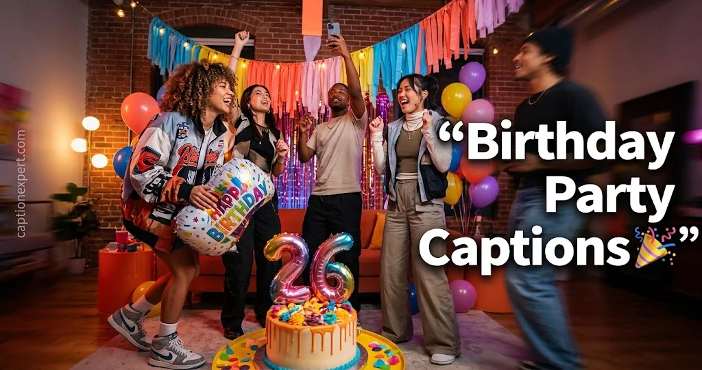 Birthday Party Captions