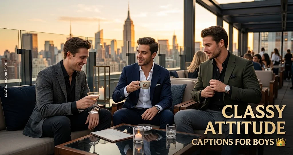Classy Attitude Captions for Boys