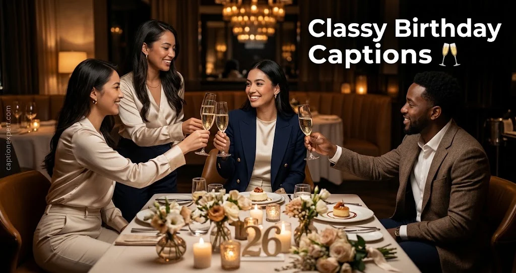Classy Birthday Captions