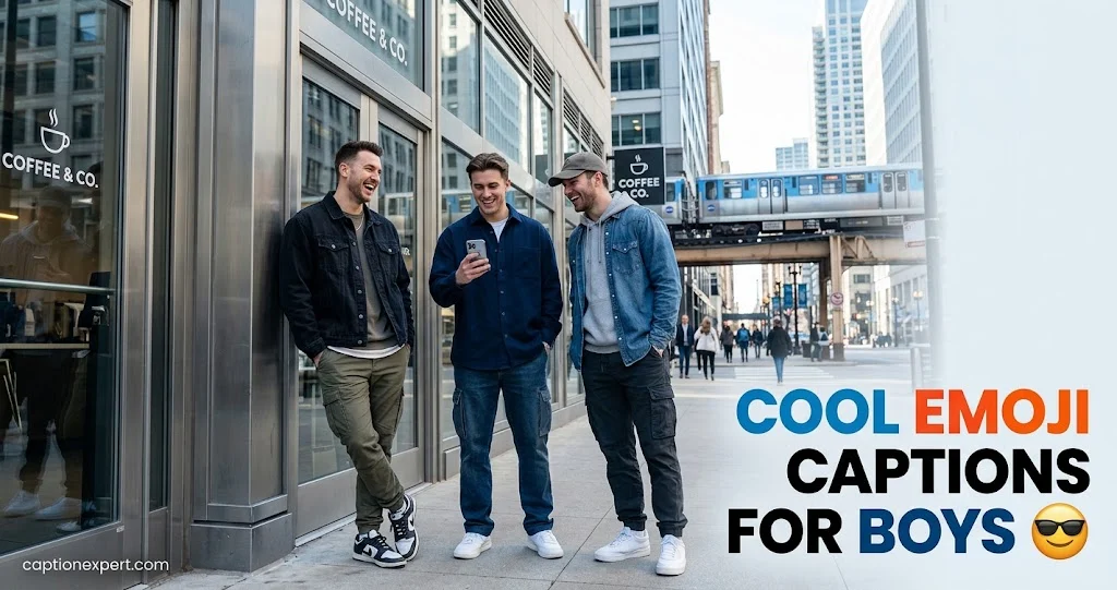 Cool Emoji Captions for Boys