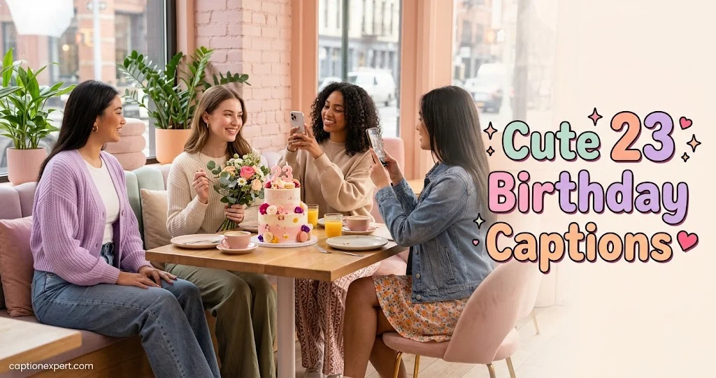 Cute 23 Birthday Captions