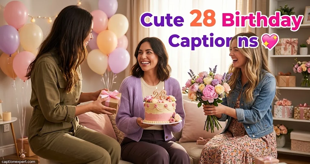 Cute 28 Birthday Captions