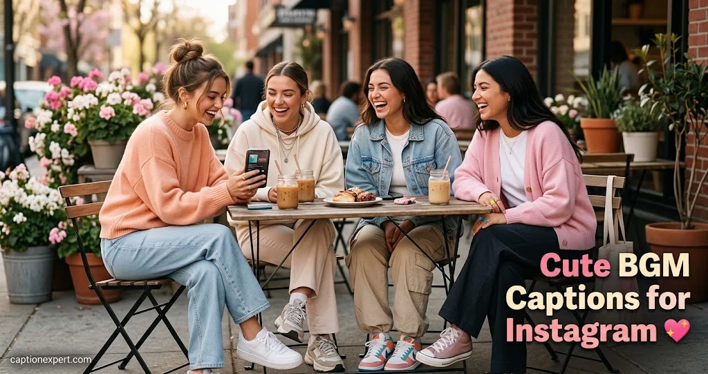 Cute BGM Captions for Instagram
