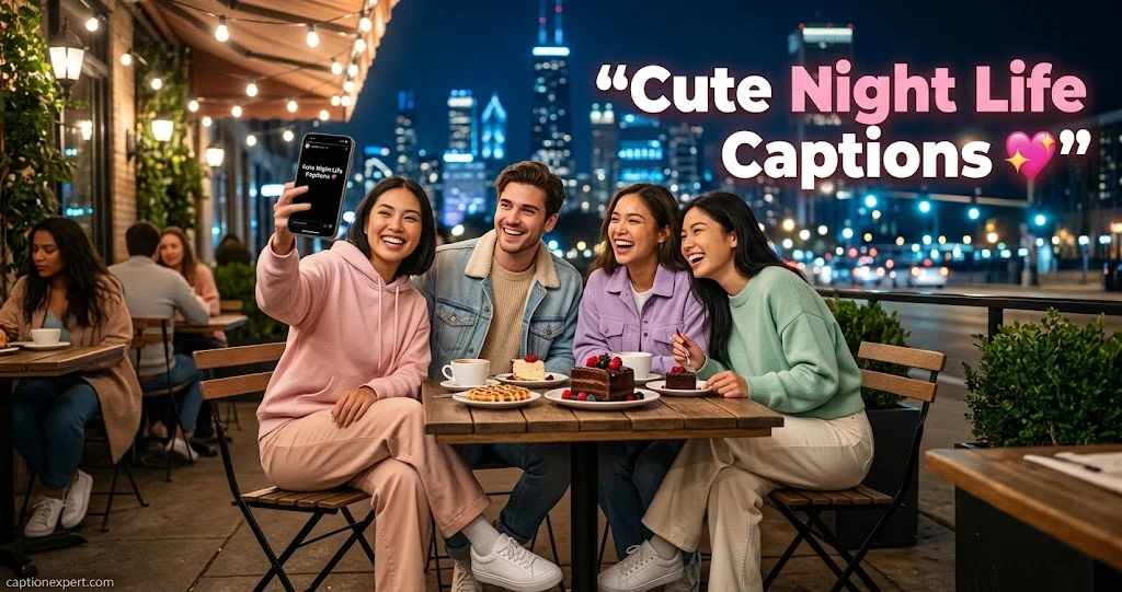 Cute Night Life Captions